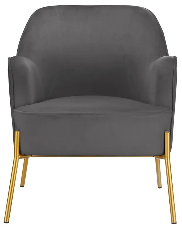 Сиво кадифено кресло Runa – Støraa