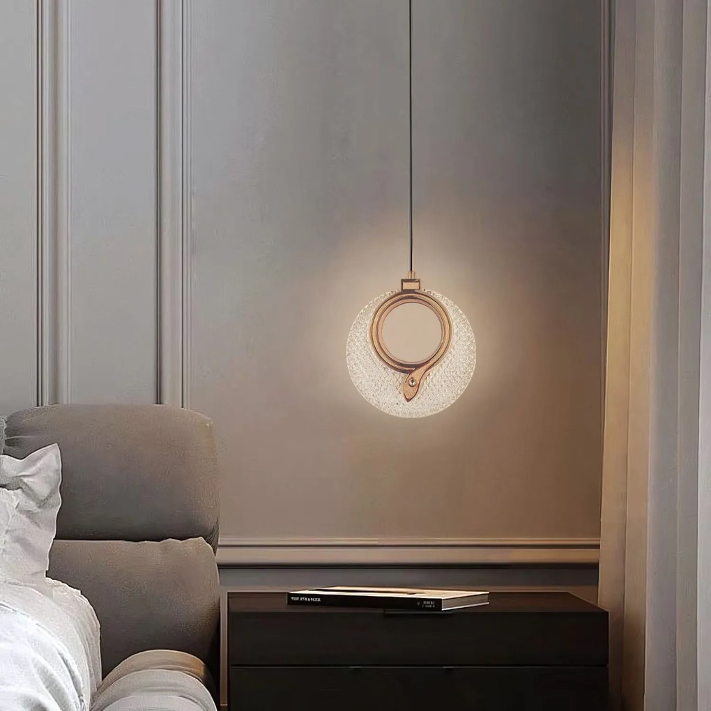 Висяща Кристална Лампа LHJ110-1CP LIGHT ROSE GOLD