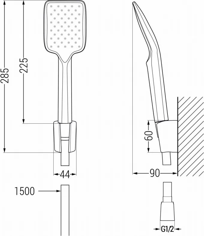 Mexen R-62 пунктов душ комплект, златист - 785625052-50