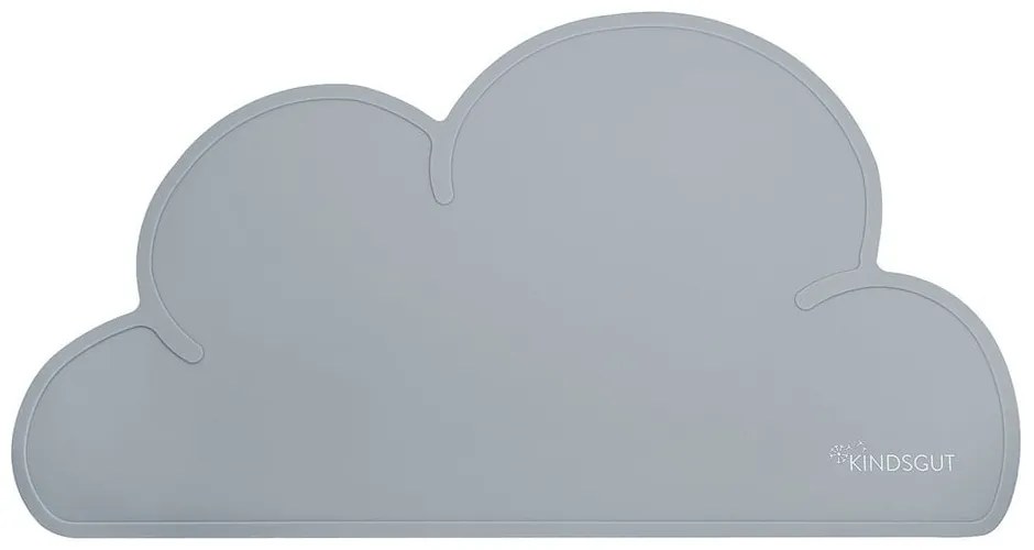 Тъмно сива силиконова подложка Cloud, 49 x 27 cm - Kindsgut