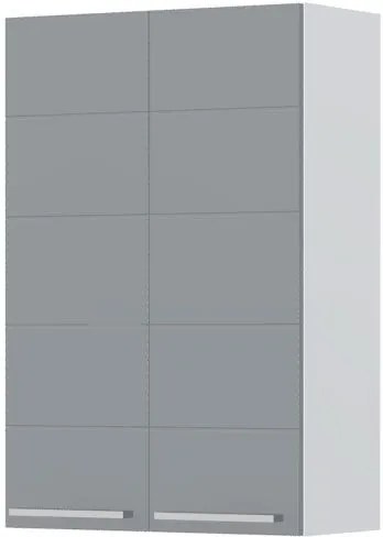 Висящ шкаф Hudson V9-60-2K-White - Gray