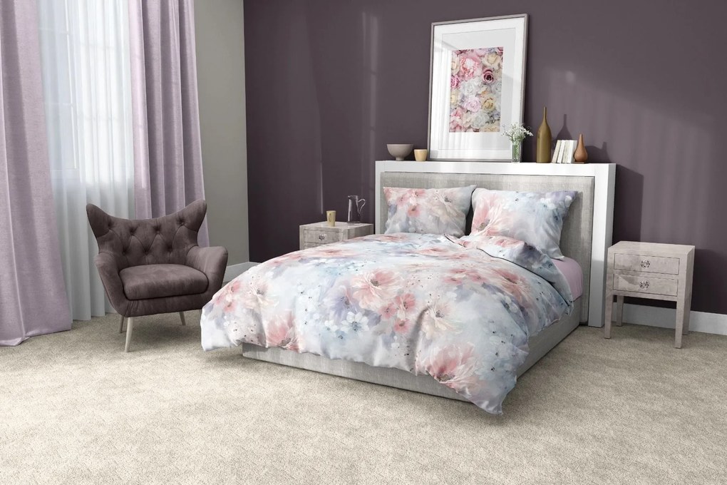 Пастелно Спално Бельо АНАБЕЛ, 100% Памук Ранфорс, 4 части