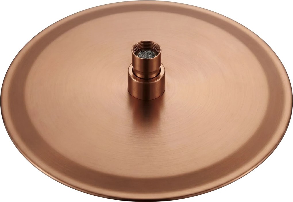 Кръгла душ глава REA JS-P014BRG 25cm Brush Copper