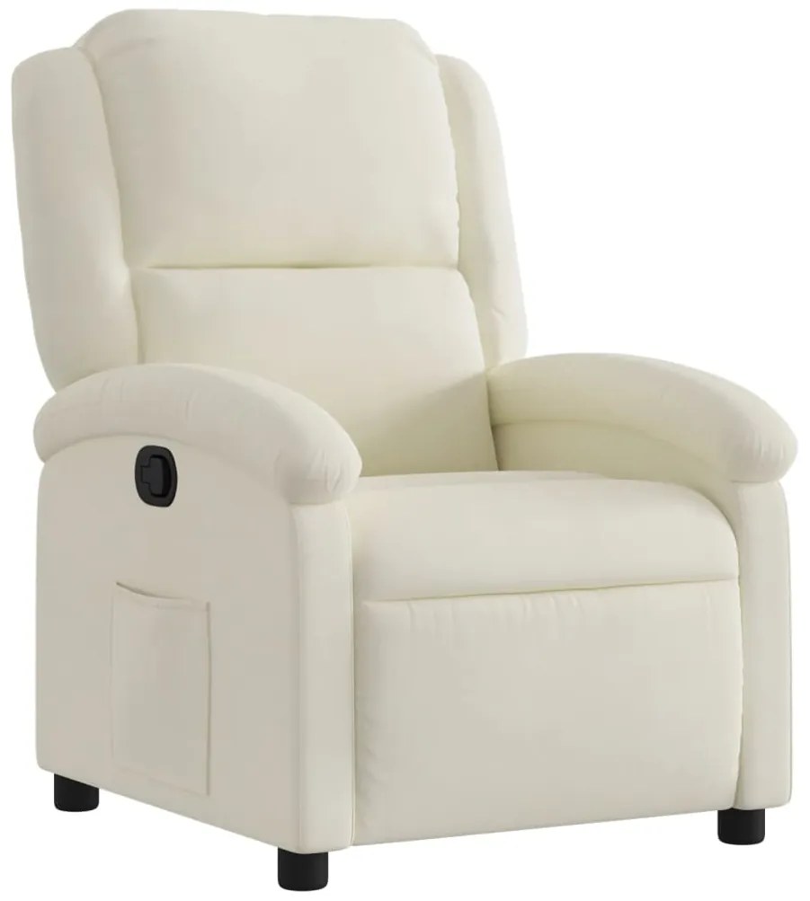 371806 vidaXL Кресло с регулируема облегалка, кремаво кадифено