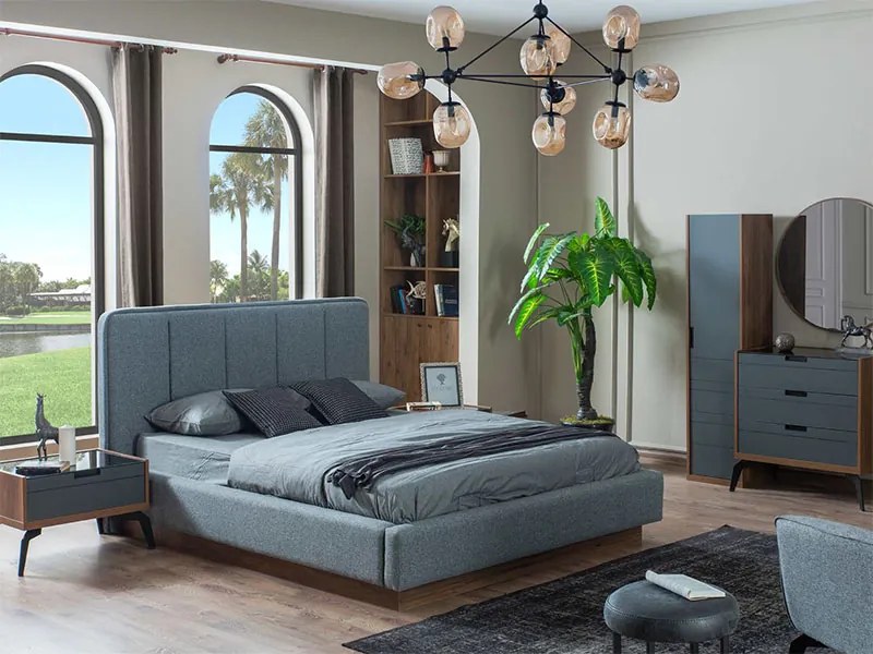 спален комплект ZETT2MDF сиво