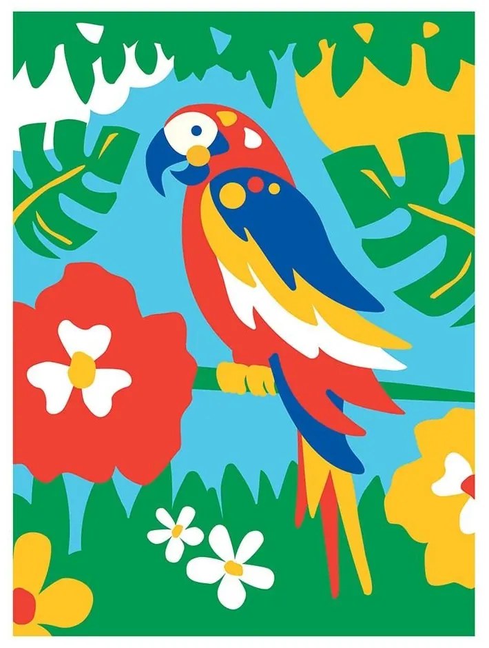 Sequin Art - Рисуване по номера, Моята първа картина, Папагал