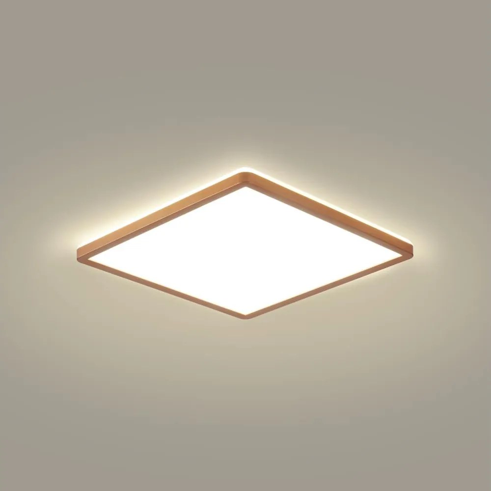 Brilagi - LED таванно осветително тяло за баня ULTRA SLIM LED/18W/230V 30x30 cm розово злато IP54