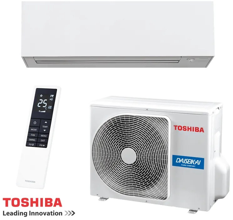 Инверторен климатик Toshiba Super Daiseikai 10 WHITE RAS-B18S4KVPG-E / RAS-18S4AVPG-E, 18000 BTU, 40 м2, А+++, Wi-Fi, R-32, Бял