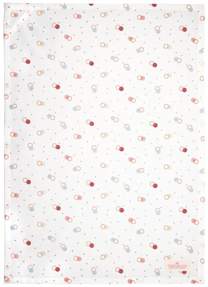 Бяла памучна кърпа за чай , 50 x 70 cm Kylie - Green Gate