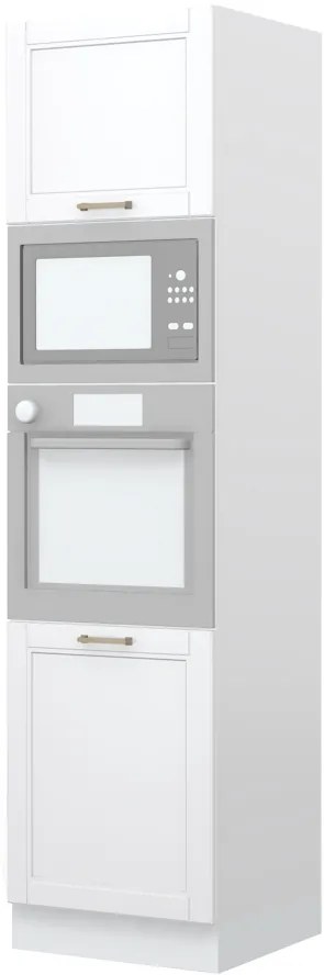 Подов шкаф за фурна Висок Tahoma K23-60-2MB-Karudi - White matte