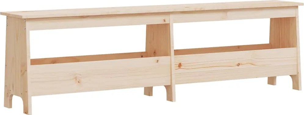 837379 vidaXL Пейка за антре, 160x28x45 см, масивна дървесина, бор