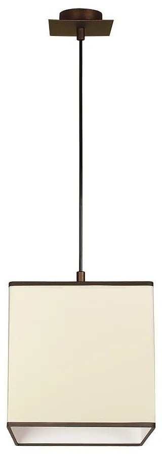 Пендел МИЛАНО, патина, абажур Шинц Крем, 1xE27