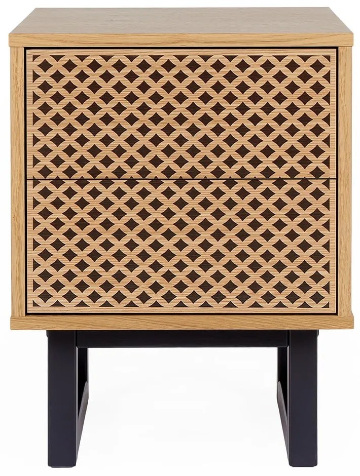 Нощно шкафче от дъб Camden Diamond Mora - Woodman