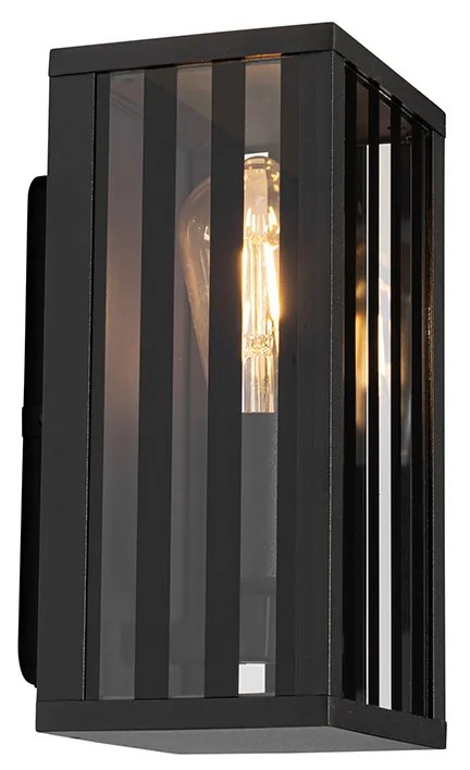Модерна външна стенна лампа черна 26 см IP44 - Dijon