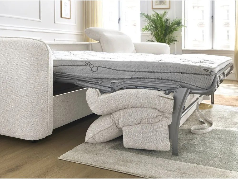 Бял ъглов диван Achille – Bobochic Paris