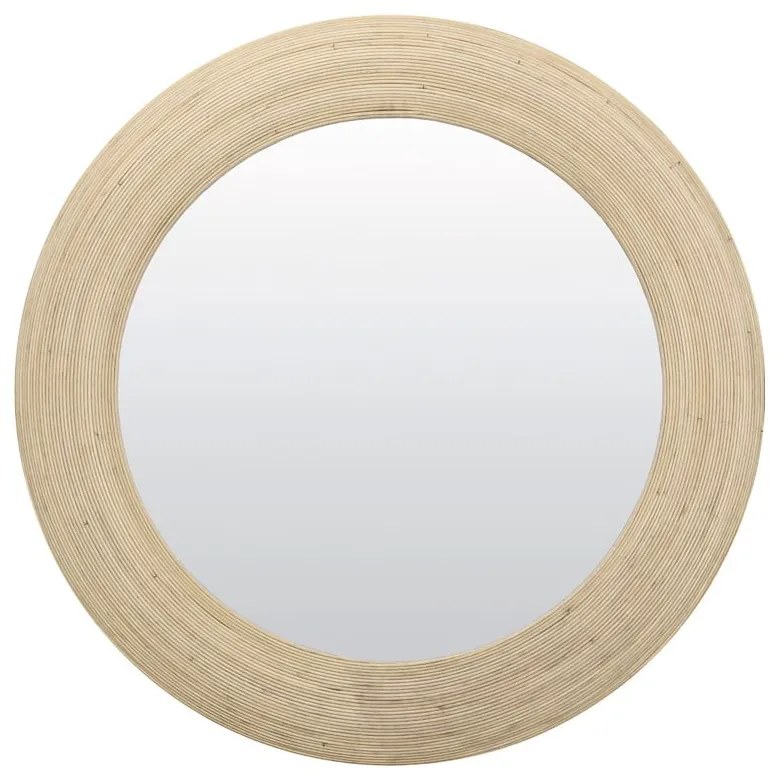 Стенно огледало с ратанова рамка ø 109,5 cm Piedre - Light &amp; Living