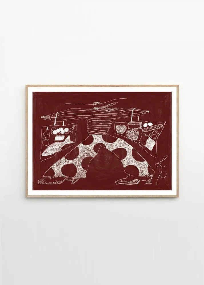 Постер 70x50 cm Sam Shopping – Lucia Tuffley – The Poster Club