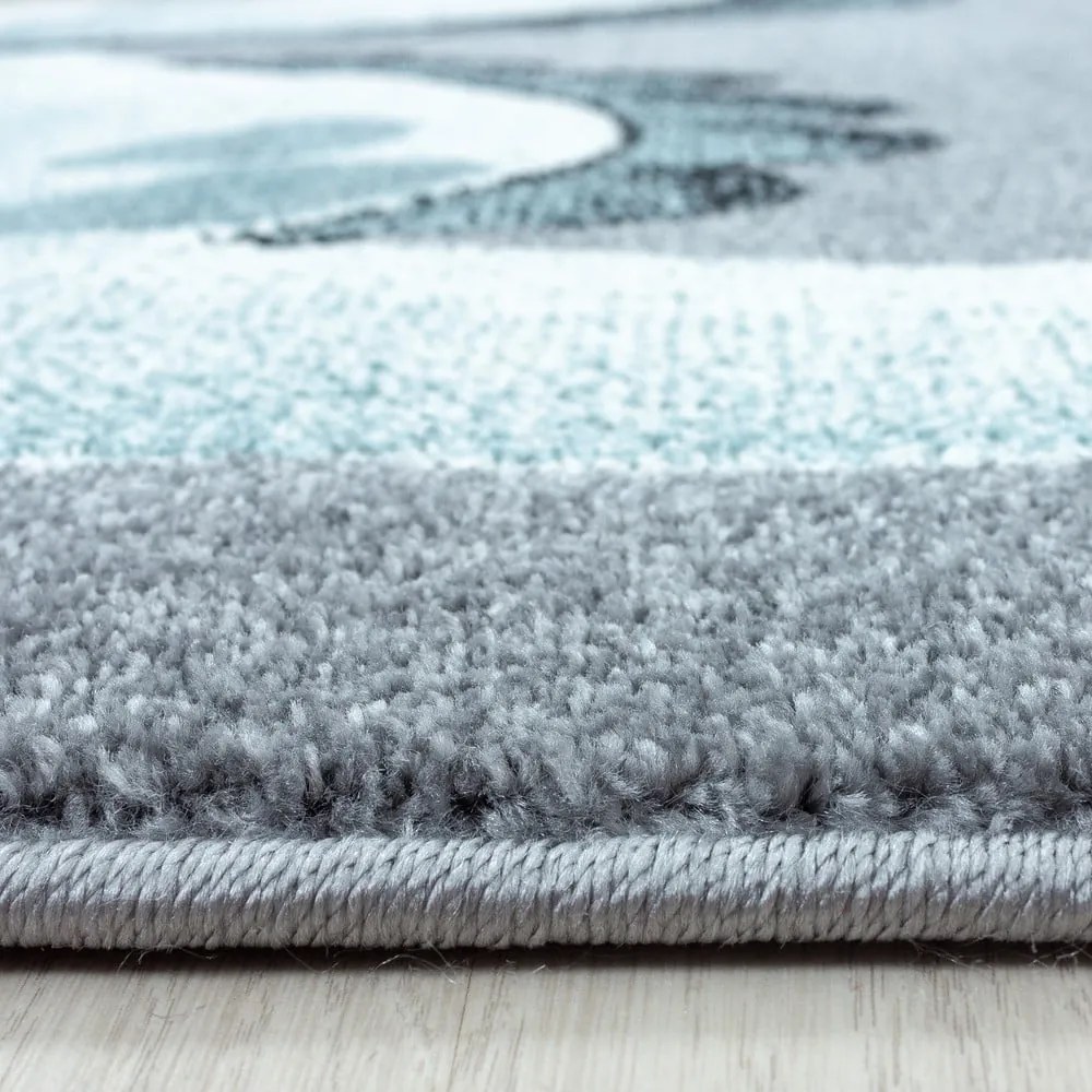 Синьо-сив детски килим 140x200 cm Bambi – Ayyildiz Carpets