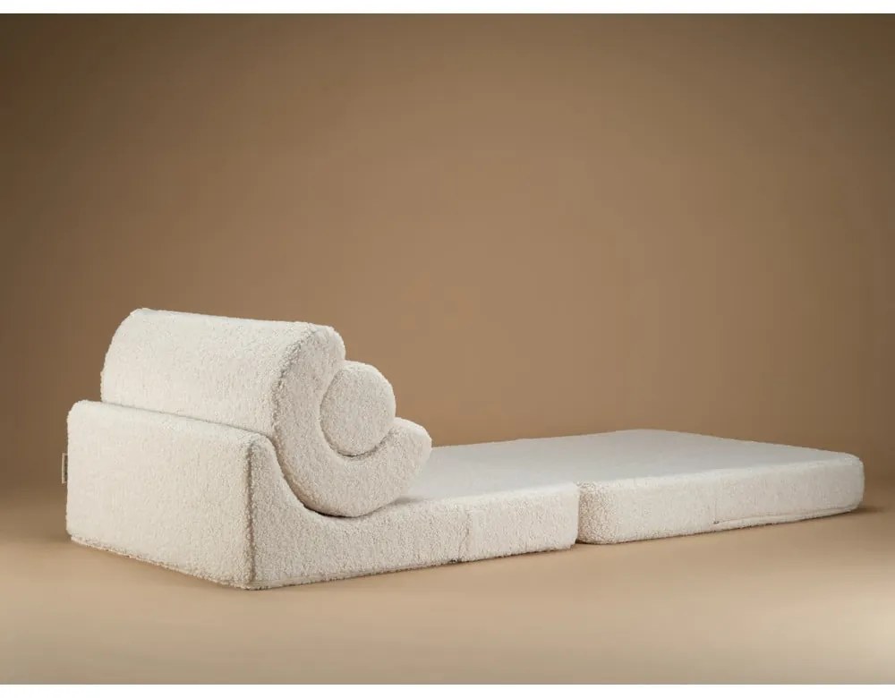 Кремав детски стол от букле Flipster – Wigiwama