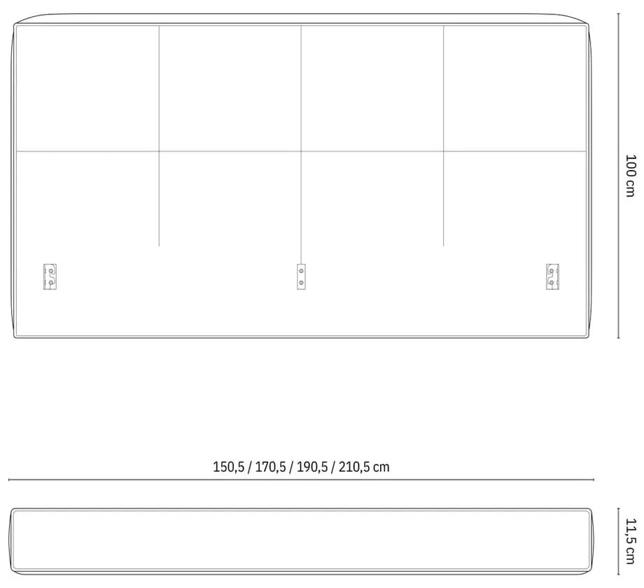 Бежово двойно легло 140x200 cm тапицирано с място за съхранение с включена подматрачна рамка Simon Darren – Micadoni