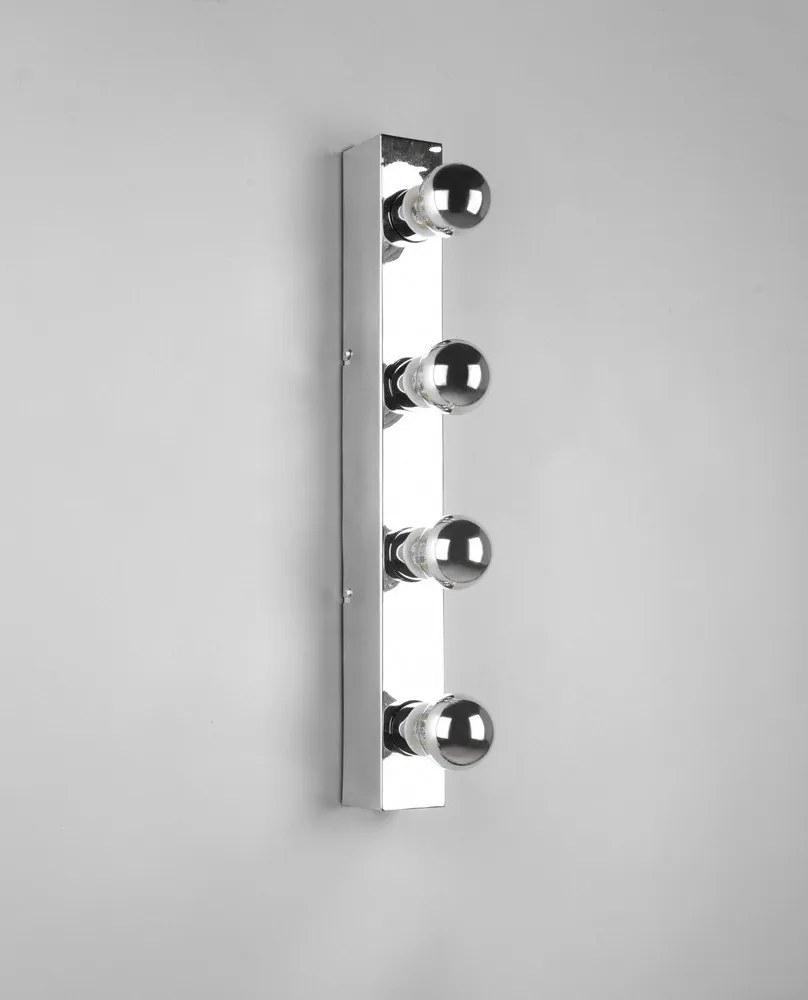 Стенна лампа в лъскаво-сребрист цвят Theatro - Trio