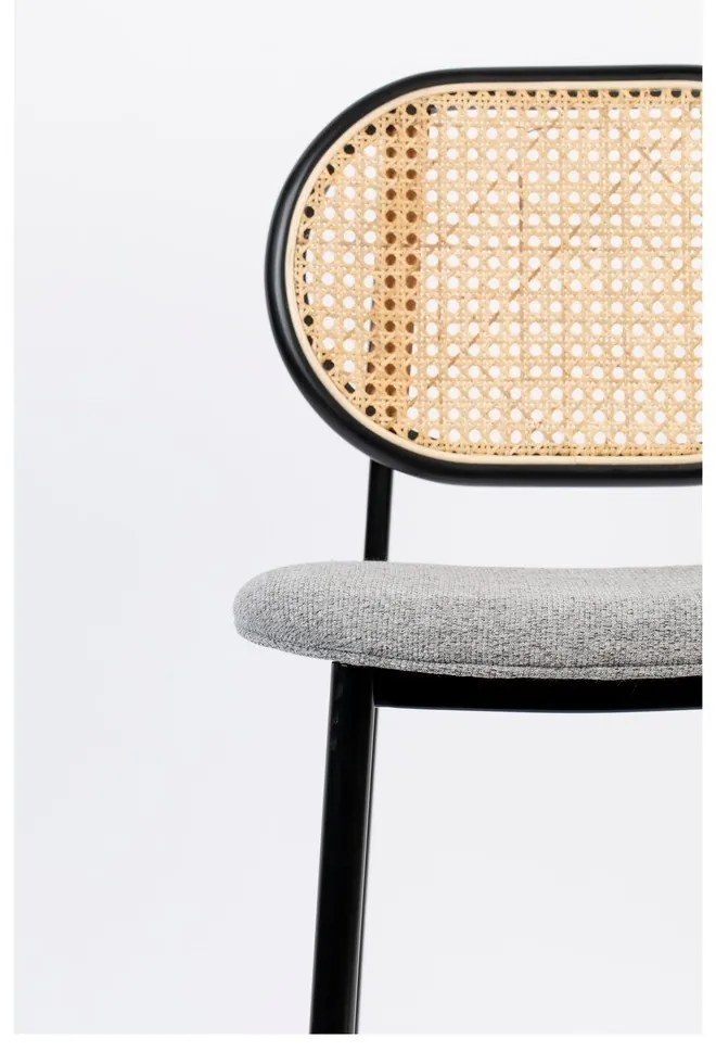 Черен/светлосив бар стол 94 cm Spike - Zuiver