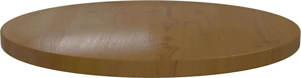 813675 vidaXL Плот за маса, кафяв, Ø60x2,5 см, бор масив