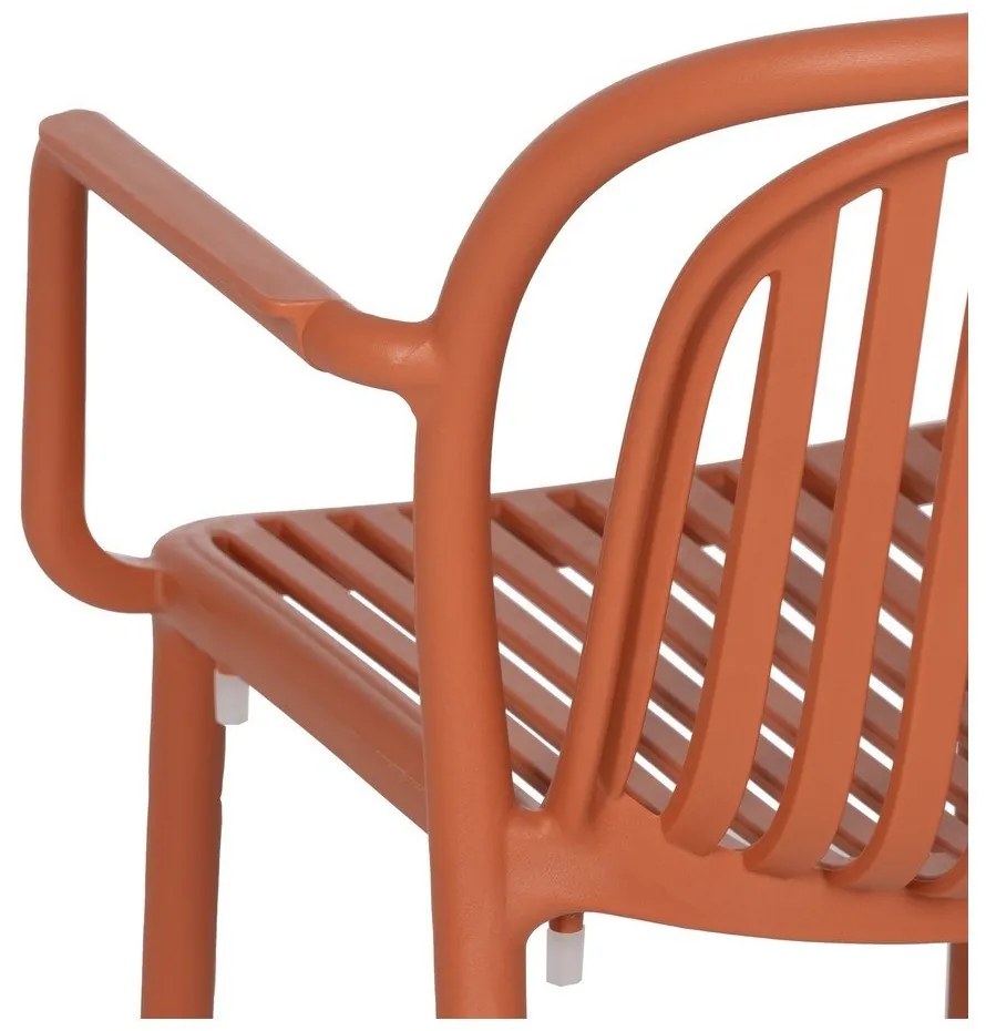 Теракотен пластмасов трапезен стол Alia – Ixia