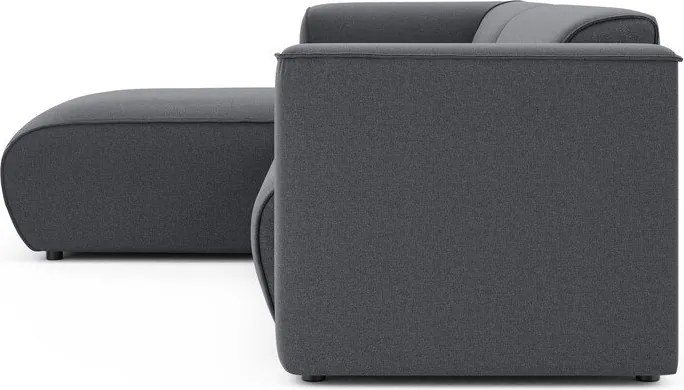 Тъмносив ъглов диван (ляв ъгъл) Merid – Ropez
