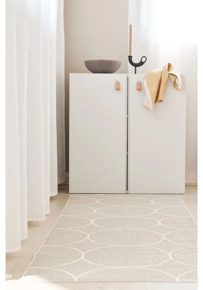 Кремава пътека за открито и закрито 70x300 cm Boo Linen – Pappelina