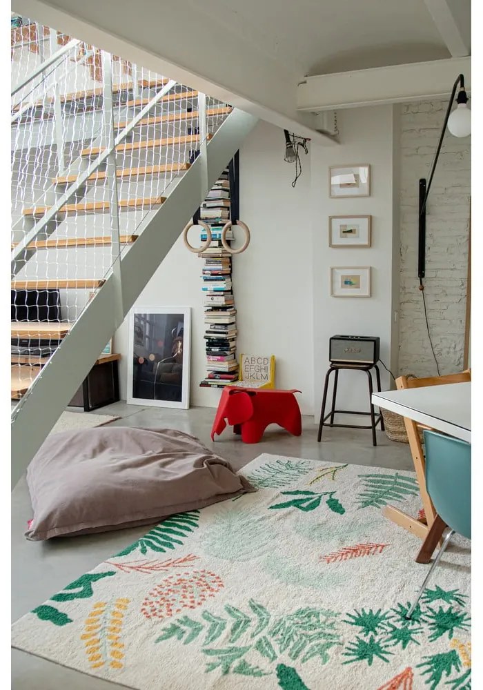 Памучен ръчно изработен детски килим подходящ за пране 170x240 cm Botanic Plants – Lorena Canals