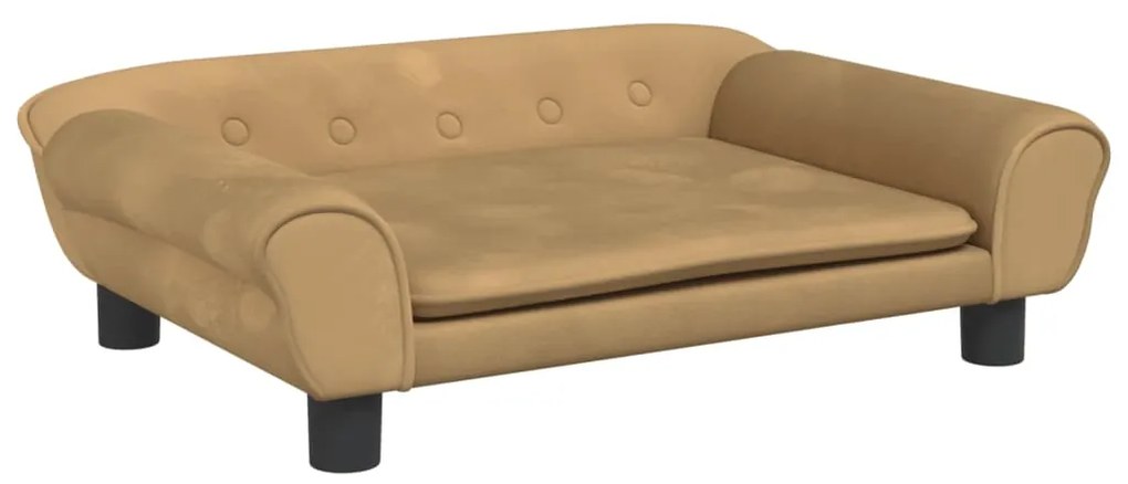 3196405 vidaXL Детски диван, кафяв, 70x45x26 см, кадифе