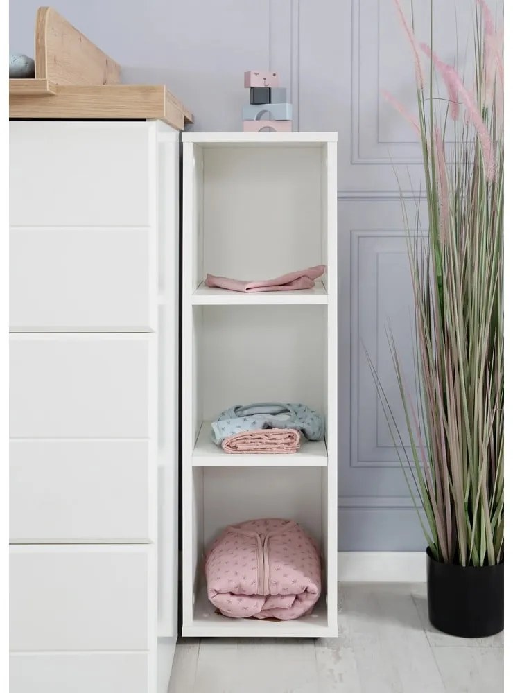 Бял детски шкаф за книги 27x88 cm - Roba