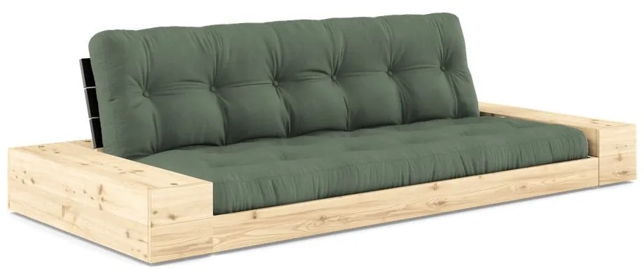 Зелен разтегателен диван 244 cm Base – Karup Design