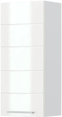 Висящ шкаф Hudson V9-40-1K-White - White glossy