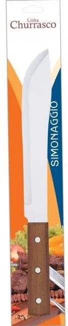 Кухненски нож от неръждаема стомана 20см с дървена дръжка SIMONAGGIO-CHURRASCO (551/08)