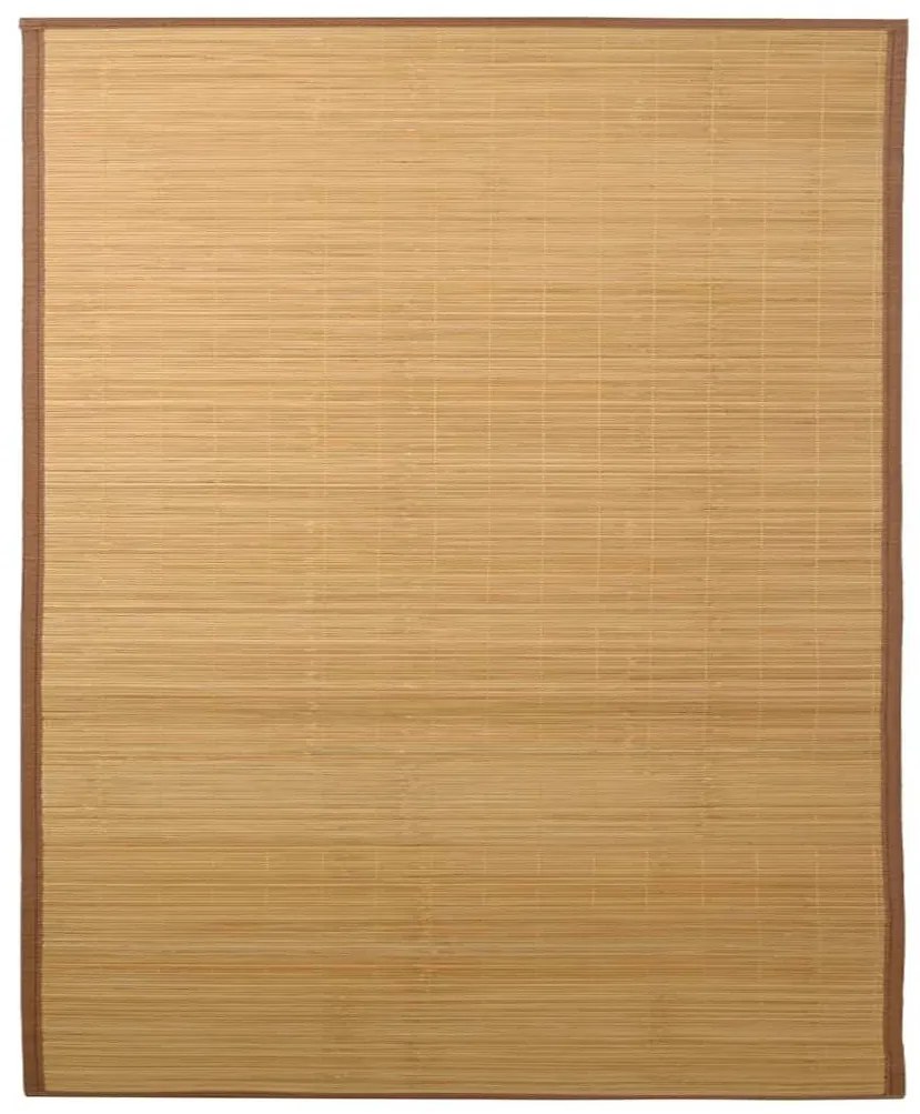 245823 vidaXL Бамбуков килим, 160x230 см, кафяв