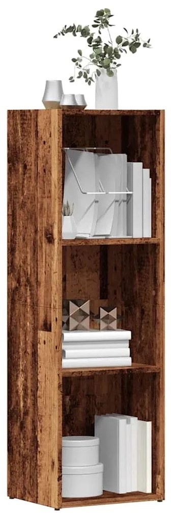 855774 vidaXL Шкаф за книги от старо дърво 36x30x114 cm Инженерна дървесина