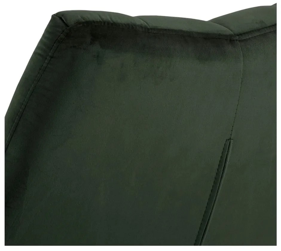 Зелено въртящо се кадифено кресло Paris – Actona