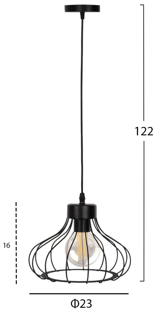 Лампа HM4114 черен цвят