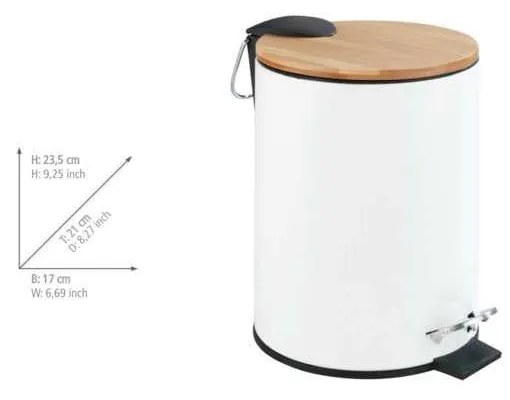 Бял керамичен комплект аксесоари за баня Bamboo – Wenko