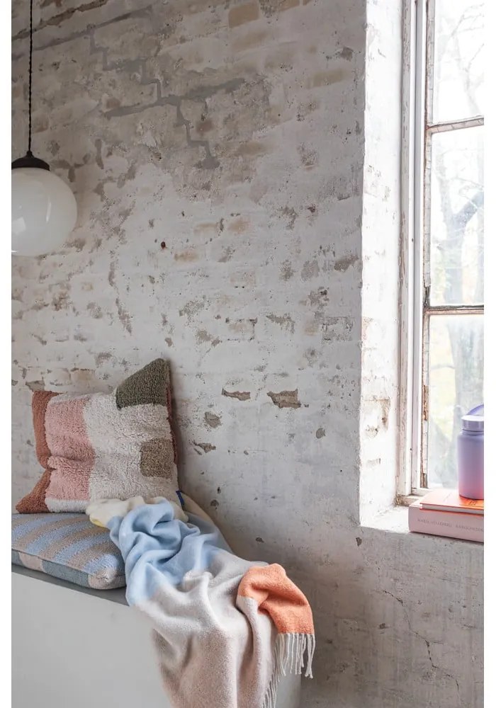 Одеяло в жълт и син цвят 125x190 cm Brick - Mette Ditmer Denmark