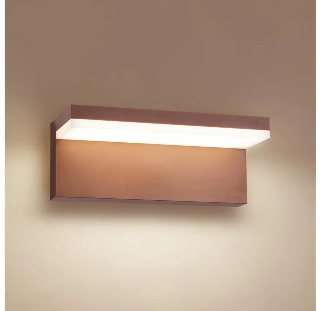 Brilagi - LED външно стенно осветително тяло TESSI LED/10W/230V кафяво IP54