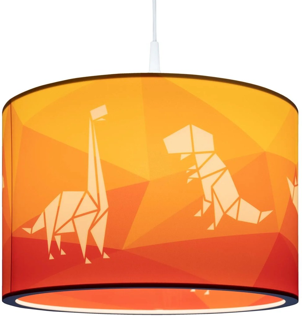 Висяща таванна лампа Elobra Dinopoly-Portokali