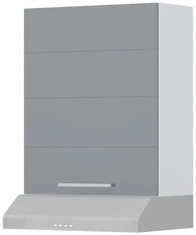 Висящ шкаф Hudson A9-60-1K за кухненски аспиратор-White - Gray