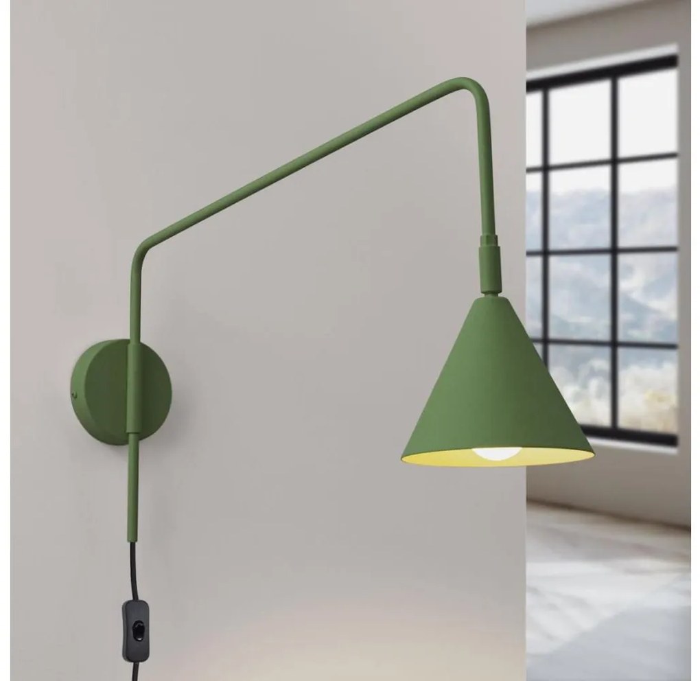 Sollux SL.1700 - Аплик NOX 1xE14/10W/230V зелен