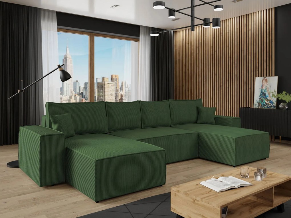 Ъглов диван Malga Maxy-Prasino