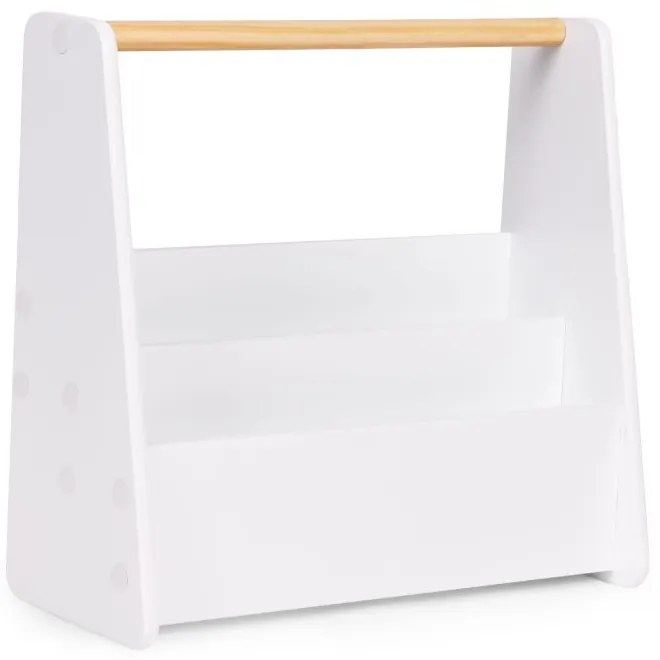 Детска библиотека - MONTESSORI рафт за книги с 3 отделения