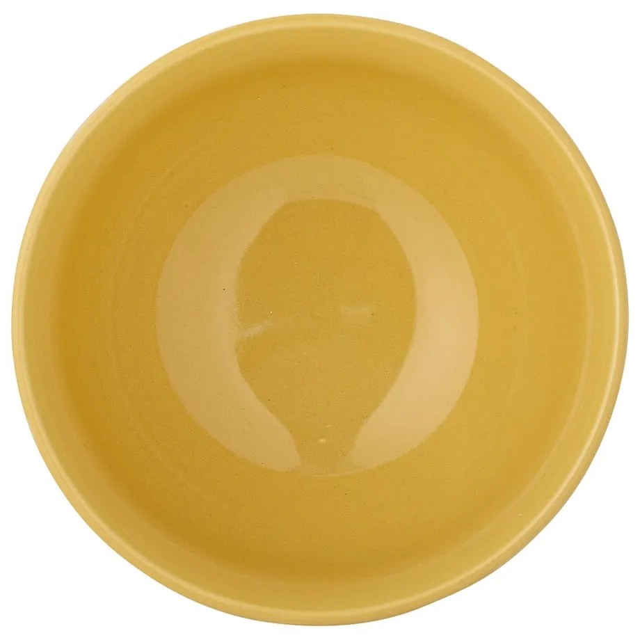 Жълта/кремава глинена детска купичка ø 13,5 cm Celebrate – Bloomingville Mini
