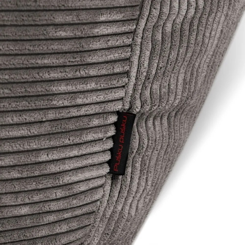 Пуф от рипсено кадифе в тухлен цвят Seat Lounge – SLOWDOWN